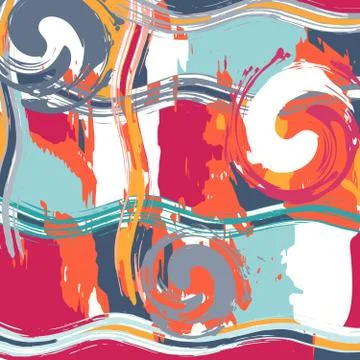 Abstract color pattern in graffiti style. Quality vector illustration for you Stock Illustration