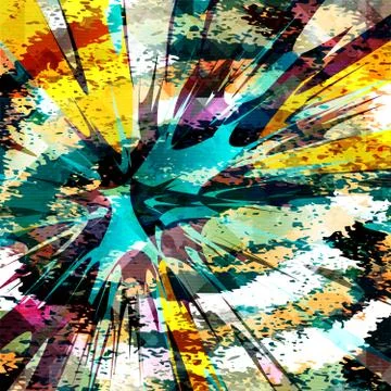 Abstract color pattern in graffiti style. Quality vector illustration for you Illustrazione stock