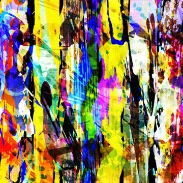 Abstract color pattern in graffiti style. Quality vector illustration for you Illustrazione stock