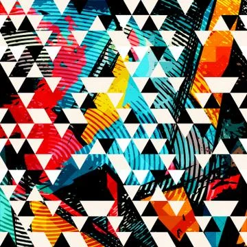 Abstract color pattern in graffiti style. Quality vector illustration for you Stock Illustration