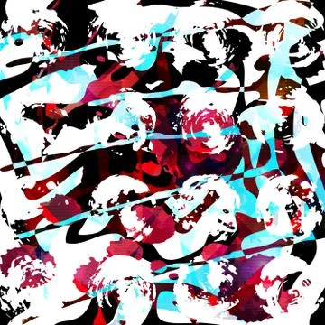 Abstract color pattern in graffiti style quality vector illustration for your 스톡 일러스트