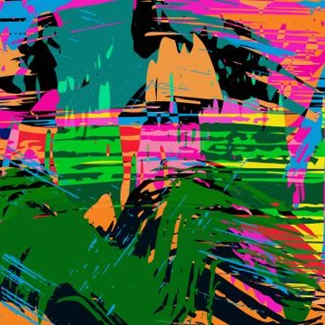 Abstract color pattern in graffiti style quality vector illustration for your Illustrazione stock
