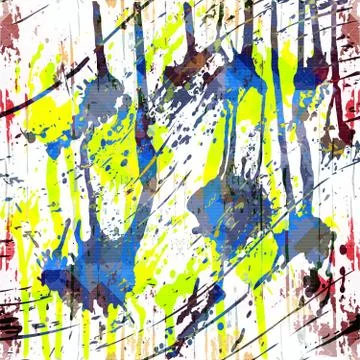 Abstract color pattern in graffiti style quality vector illustration for your Stock Illustration