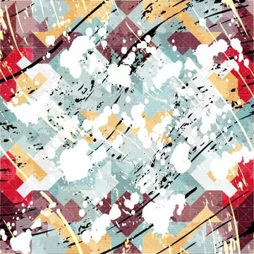 Abstract color pattern in graffiti style quality vector illustration for your Stock Illustration