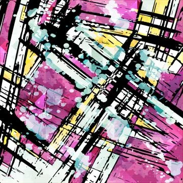 Abstract color pattern in graffiti style quality vector illustration for your Stock-Illustration