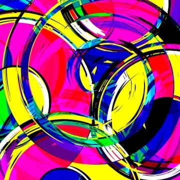 Abstract color pattern in graffiti style Quality illustration for your design Stock-Illustration