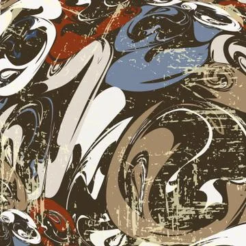 Abstract color pattern in graffiti style Quality illustration for your design Stock Illustration