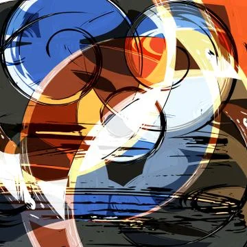 Abstract color pattern in graffiti style Quality illustration for your design Illustrazione stock