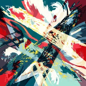 Abstract color pattern in graffiti style Quality illustration for your design Stock-Illustration
