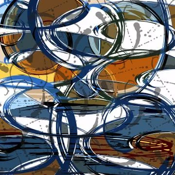 Abstract color pattern in graffiti style Quality illustration for your design Stock Illustration