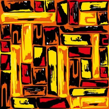 Abstract color pattern in graffiti style Quality illustration for your design Stock-Illustration