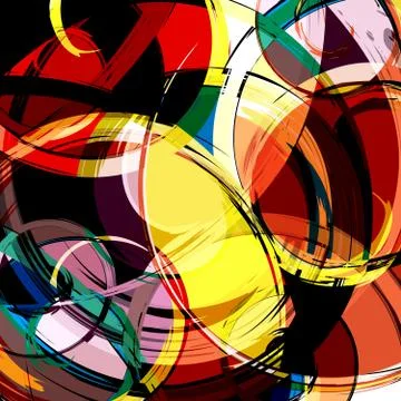 Abstract color pattern in graffiti style Quality illustration for your design Stock-Illustration
