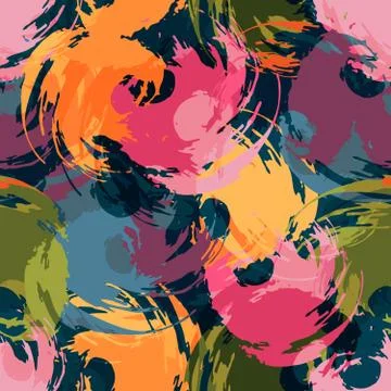 Abstract color pattern in graffiti style Quality illustration for your design Stock Illustration