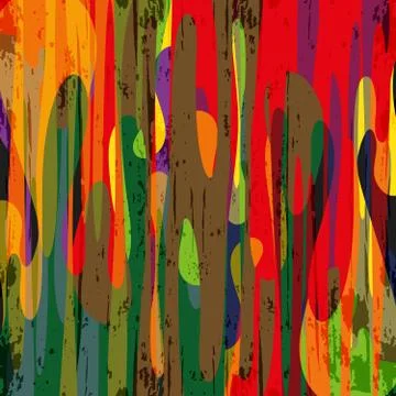 Abstract color pattern in graffiti style Quality illustration for your design Stock Illustration