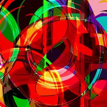 Abstract color pattern in graffiti style Quality illustration for your design Stock Illustration