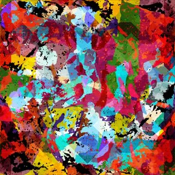 Abstract color pattern in graffiti style for your design Stock Illustration