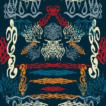 Abstract color pattern in graffiti style for your design Stock Illustration
