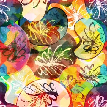 Abstract color pattern in graffiti style for your design Stock Illustration