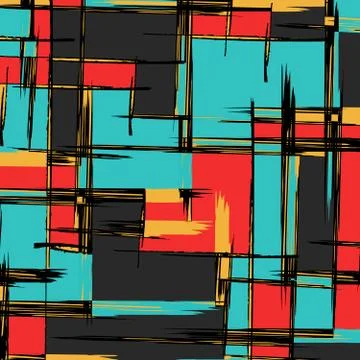 Abstract color pattern in graffiti style. Quality vector illustration for you Stock Illustration