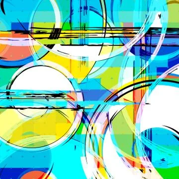 Abstract color pattern in graffiti style Quality illustration for your design Stock Illustration
