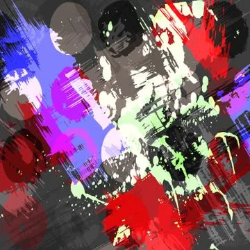 Abstract color pattern in graffiti style Quality illustration for your design Stock-Illustration