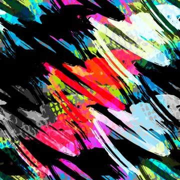 Abstract color pattern in graffiti style Quality illustration for your design Stock Illustration