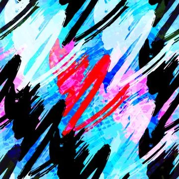 Abstract color pattern in graffiti style Quality illustration for your design Stock Illustration