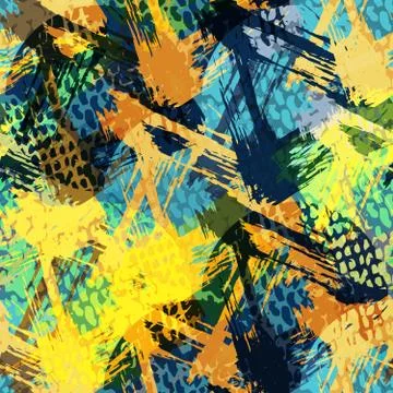 Abstract color pattern in graffiti style Quality illustration for your design Stock Illustration