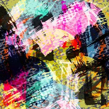 Abstract color pattern in graffiti style Quality illustration for your design 스톡 일러스트