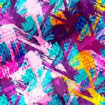 Abstract color pattern in graffiti style Quality illustration for your design Stock Illustration