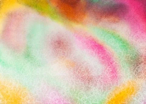 Abstract color pattern on hand painted batik 스톡 사진