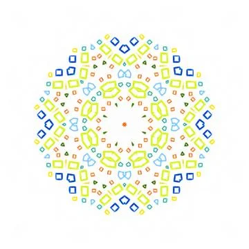 Abstract color pattern shape Illustrazione stock