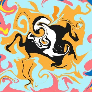 Abstract color pattern in the style of fluid art for texture, textiles and si 스톡 일러스트