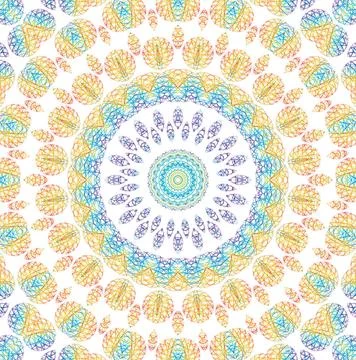 Abstract color pattern White background with radial color pattern Copyrigh... Stock Photos