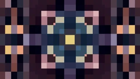 Abstract color pixel block background illustration New holiday universal イラスト素材