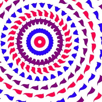 Abstract color rays and ring . Stock Illustration