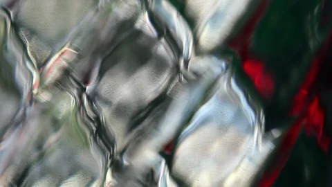 Abstract color reflection on rhombus diamond pattern glass surface Stock Footage 113122060