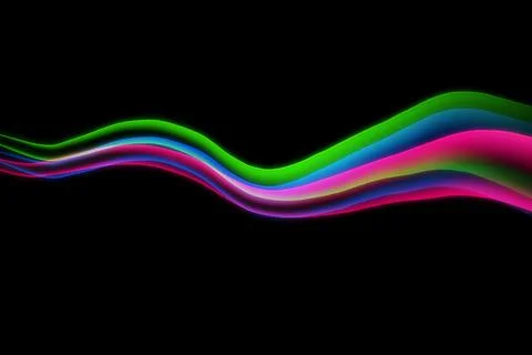 Abstract the color ribbon Stock Illustration