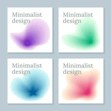 Abstract color ripple gradient backgrounds. Stock Illustration