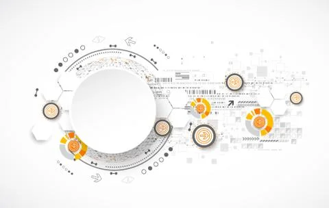 Abstract color science or technology background. Illustrazione stock