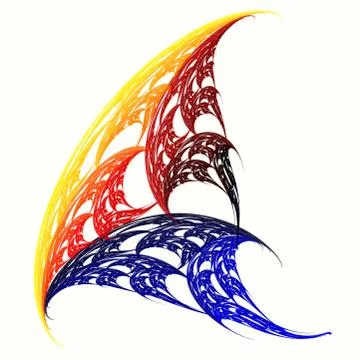 Abstract color shape Stock Illustration