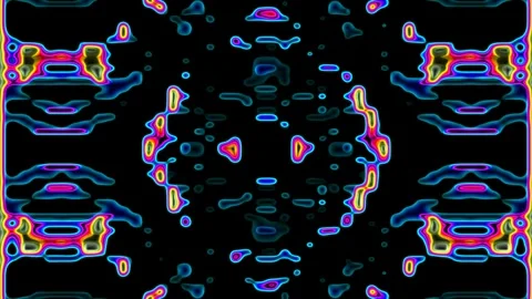 Abstract Color Shift on Grid Motion Graphic Background Stock Footage 300805182