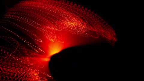 Abstract Color Shift Light Trails. Futuristic Video Stock Footage 304472588