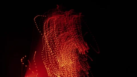 Abstract Color Shift Light Trails. Futuristic Video Stock Footage 304472603