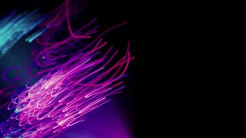 Abstract Color Shift Light Trails. Futuristic Video Stock Footage 304473048