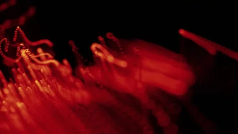 Abstract Color Shift Light Trails. Futuristic Video Stock Footage 304473091