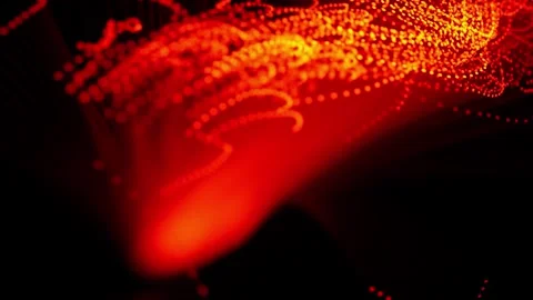 Abstract Color Shift Light Trails. Futuristic Video Stock Footage 304473139