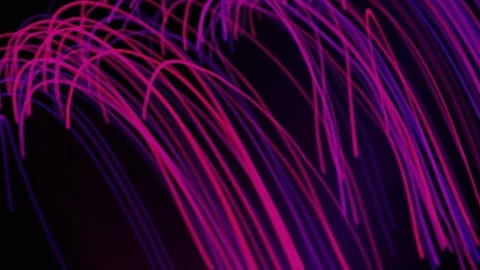 Abstract Color Shift Light Trails. Futuristic Video Stock Footage 304473293