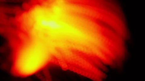 Abstract Color Shift Light Trails. Futuristic Video Stock Footage 304473861