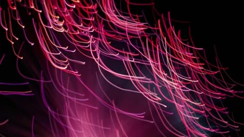 Abstract Color Shift Light Trails. Futuristic Video Stock Footage 304474053